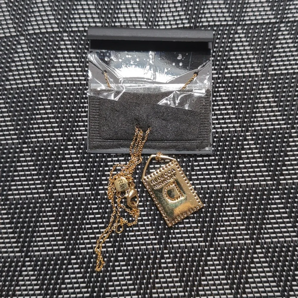 Rebecca Minkoff Gold Initial D Pendant Necklace NEW!